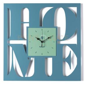 Orologio da parete di design home blu oltremare/verde acqua in ferr