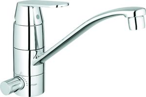 Grohe Eurosmart Cosmopolitan miscelatore per lavello bocca piatta con valvola di arresto cromo - 31161000
