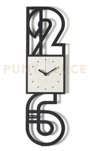 Orologio da parete di design neville nero,avorio