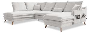 Divano letto angolare beige (angolo sinistro/"U") Charming Charlie - Miuform