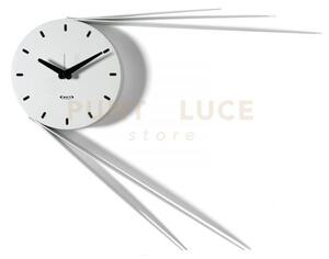 Orologio da parete di design traslo bianco marmo