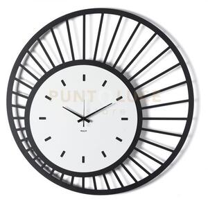 Orologio da parete di design ray nero,bianco marmo