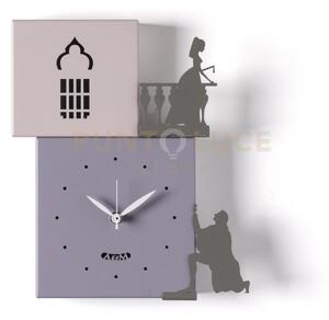 Orologio da parete di design romeo e giulietta glicine/gelso/fango/