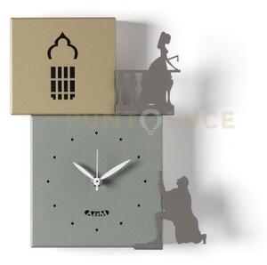 Orologio da parete di design romeo e giulietta giada/miele/fango/fa