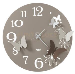 Orologio da parete particolare butterfly flowers grande sabbia e br