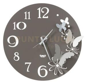 Orologio da parete particolare butterfly flowers piccolo fango e al