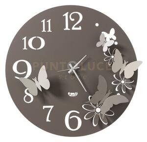 Orologio da parete particolare butterfly flowers grande fango e all