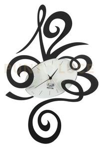Orologio da parete di design robin piccolo nero