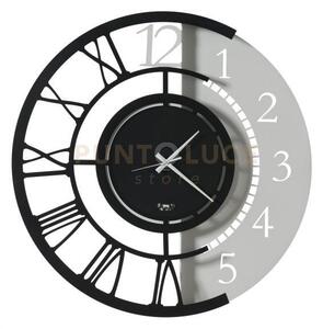 Orologio da parete particolare full metal jack grande nero e bianco