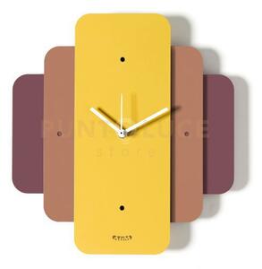 Orologio da parete empire viola ametista,mocha mousse,ocra
