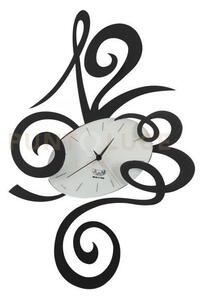 Orologio da parete estroso big robin nero in ferro 62x92cmh
