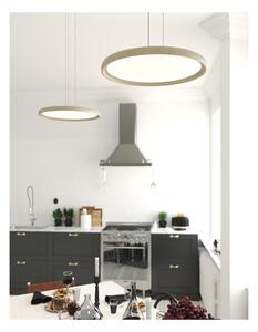 PLANA SOSPENSIONE CIRCOLARE D50 CM LED 25W LUCE CCT 3000K-3500K-4000K METALLO 3 COLORI MODERNA