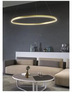 FEBE SOSPENSIONE SINGOLA D100 CM LED 62W LUCE 3000K-4000K DIMMERABILE ALLUMINIO 3 COLORI MODERNA