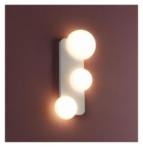 LUMIEN APPLIQUE A 3 LUCI LED 18W LUCE CCT 2700K-3000K IN METALLO BIANCO, NERO E ORO DESIGN MODERNO