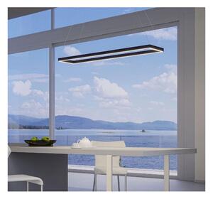 FEBE SOSPENSIONE RETTANGOLARE CM 120X30 LED 50W LUCE 3000K-4000K ALLUMINIO 3 COLORI MODERNA