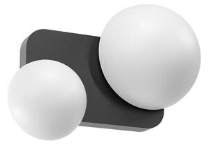 LUMIEN APPLIQUE A 2 LUCI LED 13,4W LUCE CCT 2700K-3000K IN METALLO BIANCO, NERO E ORO DESIGN MODERNO