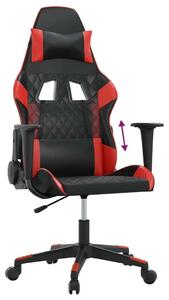 VidaXL Sedia da gioco in ecopelle nera e rossa