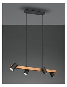 MARLEY SOSPENSIONE IN LEGNO E METALLO CON 4 SPOT ORIENTABILI ATTACCO 4XGU10