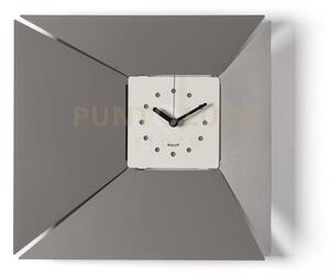 Orologio da parete minimal illusio fango/avorio in ferro 42x5x40h cm