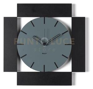 Orologio da parete minimal radical nero,petrolio