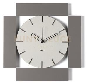 Orologio da parete minimal radical fango,avorio