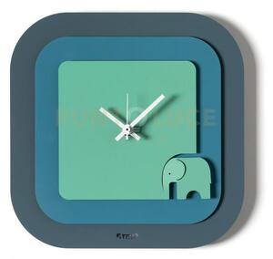 Orologio da parete moderno tino petrolio,blu oltremare,verde acqua