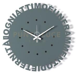 Orologio da parete minimal wordshow petrolio