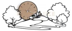 Orologio da parete particolare paesaggio nero