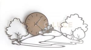 Orologio da parete particolare paesaggio fango