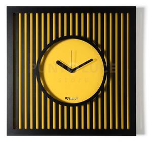 Orologio da parete elegante tiffany grande nero,ocra