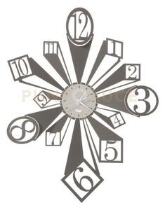 Orologio da parete scomposto slang fango e avorio in ferro 58x74cmh