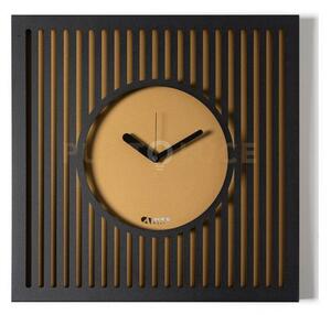 Orologio da parete elegante tiffany grande nero,oro laccato