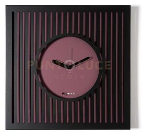 Orologio da parete elegante tiffany grande nero,viola ametista