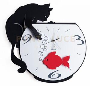Orologio a pendolo moderno tommy and fish nero