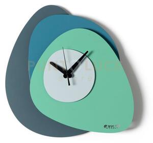 Orologio di design minimal grease petrolio,blu oltremare,verde acqu