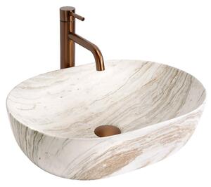 Lavabo da appoggio Rea Amelia Saturn 48