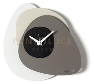 Orologio di design minimal grease bianco marmo,avorio,fango,nero