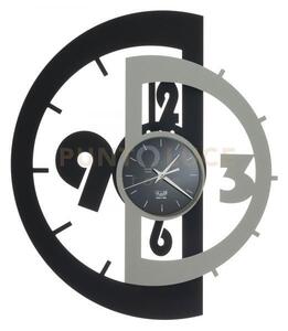 Orologio da parete victor nero e alluminio in ferro 45x53cmh