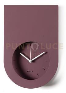 Orologio di design minimal lembo viola ametista