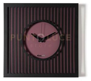 Orologio da parete elegante tiffany piccolo nero,viola ametista