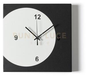 Orologio di design minimal ecleo nero,bianco marmo