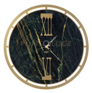Orologio effetto marmo pregiato mood oro trasparente e venature d'o