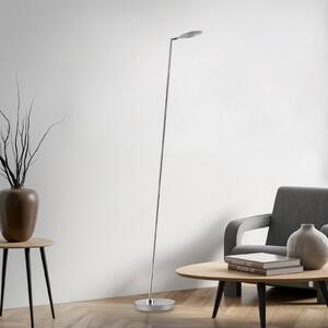 Paul Neuhaus Lampada da terra a LED Akku-Bente, dimmerabile, Alluminio / Grigio / Zincato, Studio / Ufficio, Metallo, Moderno, Lampada LED da terra