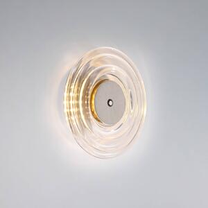 Paul Neuhaus Applique da parete a LED Akku-Sono, dimmerabile, Chiaro / Trasparente, Corridoio, Vetro, Applique a LED