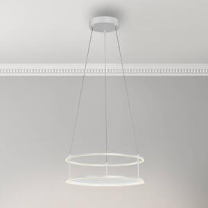 Paul Neuhaus Lampada LED a sospensione Conni di Neuhaus, bianca, Ø 50 cm Conni, dimmerabile, Bianco / Opale, Soggiorno / Sala da pranzo, Metallo, Moderno