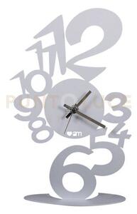 Orologio lupin tavolo alluminio in ferro 17x6px28cmh
