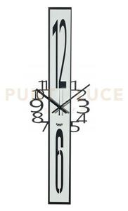 Orologio jody nero e bianco marmo in ferro 23x75cmh
