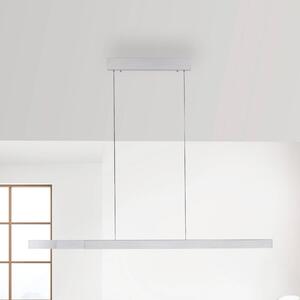 Paul Neuhaus Lampada LED a sospensione Adriana Square, alluminio, up/down dimmerabile, Alluminio / Grigio / Zincato, Soggiorno / Sala da pranzo, Alluminio, Moderno