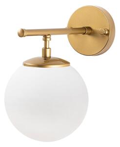 Lampada da parete bianca/color ottone Roe – Opviq lights