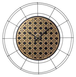 Orologio nudo grande vienna nero ,oro laccato in ferro diametro90cm